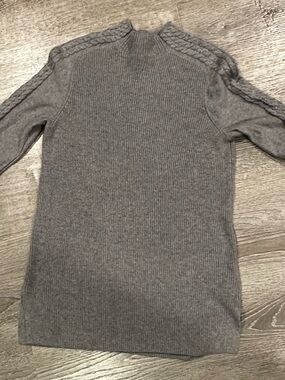 Banana Republic Cable Shoulder Ribbed Mock Neck Sweater